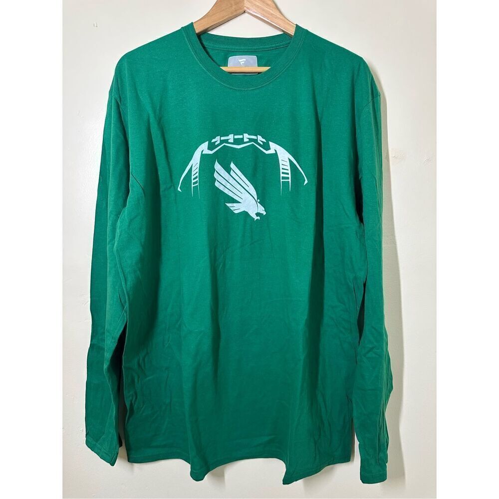 🏈 Philadelphia Eagles Fanatics NFL Long Sleeve Green Logo Tee Size XL